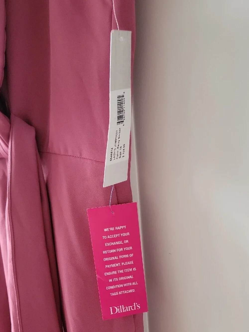 Sleeveless Rose Pink Wrap-Front Midi Dress - Picture 6 of 6